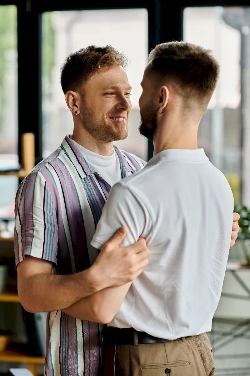 Couple sharing a quiet romantic moment